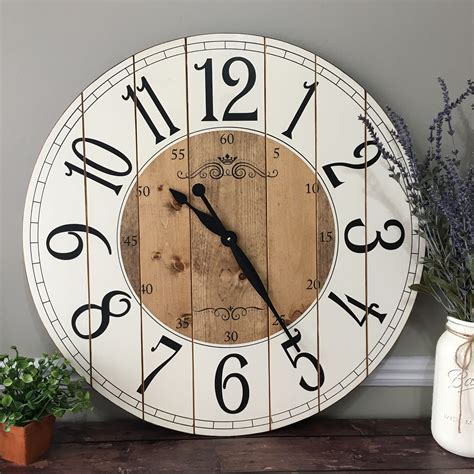 farmhouse rustic wall clock